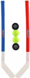 Crosă de hochei din plastic pentru copii cu puc și minge