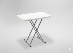 Masă turistică și de catering pliabilă, cu înălțime reglabilă 76,5 × 49,5 cm
