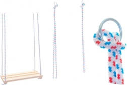 Leagăn din lemn – scândură naturală pentru legănat 46 × 19 cm, capacitate 80 kg