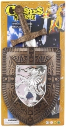 Set cavaleresc pentru copii: sabie și scut