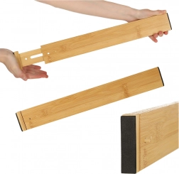 Organizator ajustabil din bambus pentru sertare