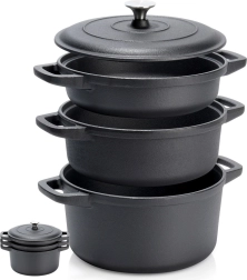 Set de oale din fontă cu capac CAST LINE 2 / 2,8 / 4,3 l, 4 piese