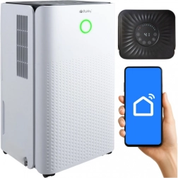 Dezumidificator aer RUHHY cu Wi‑Fi, 12 l/24 h, dezumidificator cu condensare silențios cu higrostat și temporizator