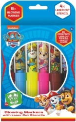 Carioci de suflat cu șabloane Paw Patrol, 6 buc., cutie 12 × 19 cm