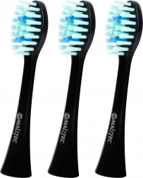 Capete de schimb pentru periuța sonică TOOTHIE X1, negre, 3 buc.