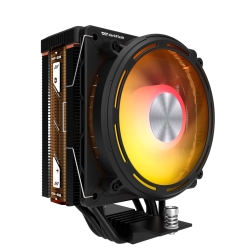 Cooler CPU pe aer darkflash e400 cu ARGB și afișaj LED (negru)