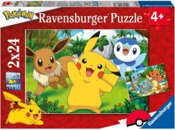 Puzzle Pokémoni 2x24 buc.