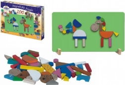 Detoa puzzle magnetice zoo