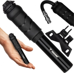 Pompa de mână pentru bicicletă TRIZAND cu suport de cadru, compactă din aluminiu, 7 bar