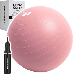 Minge de gimnastică BodyCore 65 cm roz - 1 buc