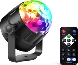 Sfera de Proiecție Disko LED RGB cu Senzor de Sunet