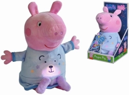 Peppa Pig pluș pentru adormit cu lumină și melodie 25 cm