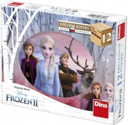 Dino cuburi din lemn FROZEN II, 12 buc