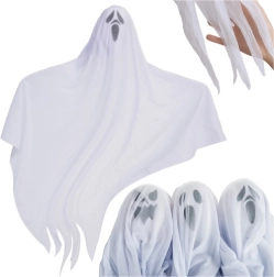 Ruhhy fantome suspendate pentru Halloween 75 cm - 3 bucăți