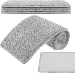 Husă de schimb din microfibră pentru mop plat Ruhhy 33 × 12 cm, 5 buc.