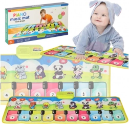 Covoraș muzical interactiv pianino cu înregistrare