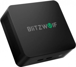Mini PC BlitzWolf cu Windows 11, Intel N100, 16 GB RAM, 512 GB SSD (negru)