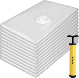 Set de pungi vid 50 × 70 cm, 10 buc cu pompă manuală RUHHY