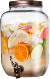 Dozator de băuturi din sticlă cu robinet 8,8 l