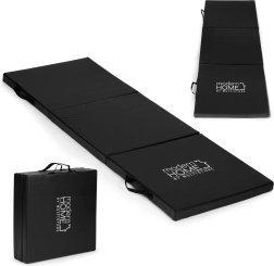 Saltea de gimnastică pliabilă ModernHome 182 × 60 cm, neagră