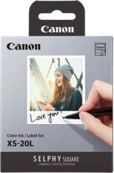 Canon Selphy Square XS-20L cerneală color și etichete autocolante (20 de printuri)