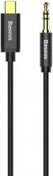 Cablu audio Baseus USB-C la jack de 3,5 mm negru 1,2 m