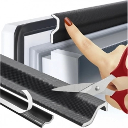 Etanșare neagră autoadezivă RUHHY pentru ferestre și uși