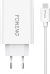 Încărcător de rețea rapid Foneng 10,5 W, 1× USB, cablu USB‑C
