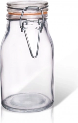 Borcan de sticlă cu clip 200 ml