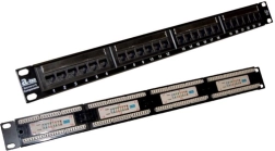 Patch panel UTP categoria 5e, 24 de porturi, LSA, 1U