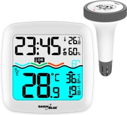 Termometru pentru piscină cu stație meteorologică GreenBlue