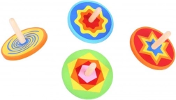 Titirez colorat din lemn Bigjigs Toys