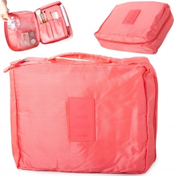Geantă cosmetică de călătorie - somon