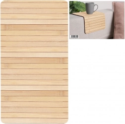 Suport de masă din bambus, rulabil, 44 × 24 cm