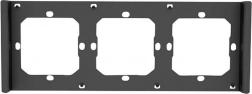 Ramă pentru comutator SONOFF M5 80 triplu gri-negru