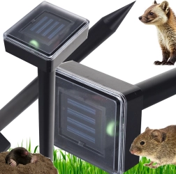 Dispozitiv solar cu ultrasunete pentru alungarea cârtițelor și rozătoarelor 1000 m²
