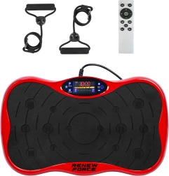 Platformă vibratoare Renew Force cu Bluetooth și benzi de rezistență