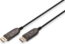 Cablu hibrid DisplayPort 1.4 AOC 8K 60 Hz DP–DP 20 m – negru
