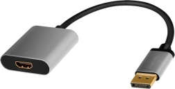 Adaptor DisplayPort la HDMI 4K 60 Hz, din aluminiu, 0,15 m