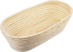 Coș oval din ratan pentru pâine HOME MADE 1,5 kg, 32 × 15 × 9 cm