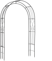 Pergolă de grădină din metal 145 × 38 × 240 cm