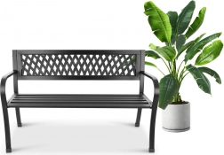 Bancă de grădină cu spătar pentru terasă și balcon