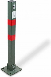 Stâlp de parcare rabatabil cu încuietoare 65 cm
