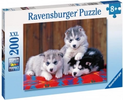 Puzzle Ravensburger Cățeluși husky 200 piese