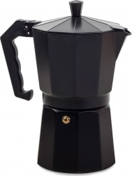 Espressor moka din aluminiu 450 ml pentru 9 cești, negru