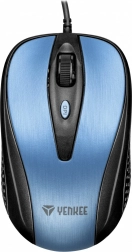 Mouse optic USB Yenkee cu 4 butoane, simetric, albastru