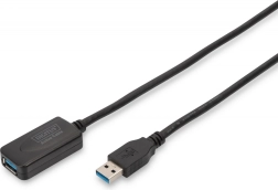 Cablu prelungitor activ USB 3.0 Tip A/A negru 5m