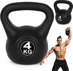 Kettlebell 4 kg ModernHome pentru antrenament de forță