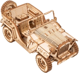 Puzzle 3D din Lemn Rokr Jeep Militar
