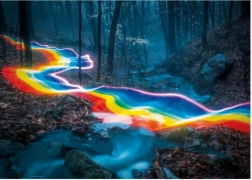 Puzzle 1000 de piese Pădurea Magică, Drumul Curcubeului